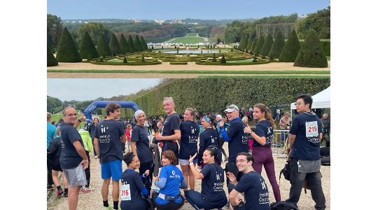 membres de l'Institut Cochin à la course du souffle
